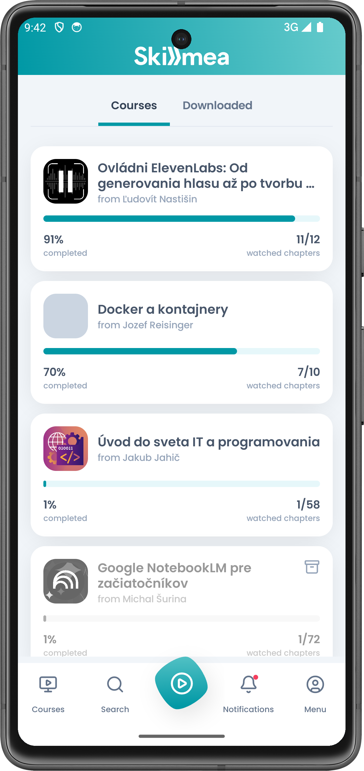 Skillmea mockup